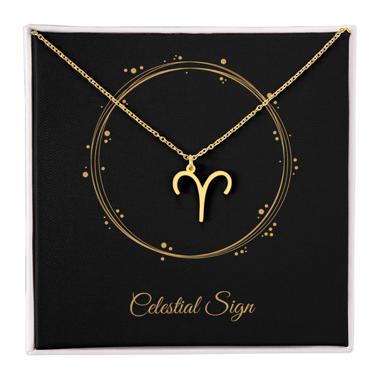 Zodiac Pendant Necklace – Personalized Astrology Gift for Her - Bubble Gum Wink