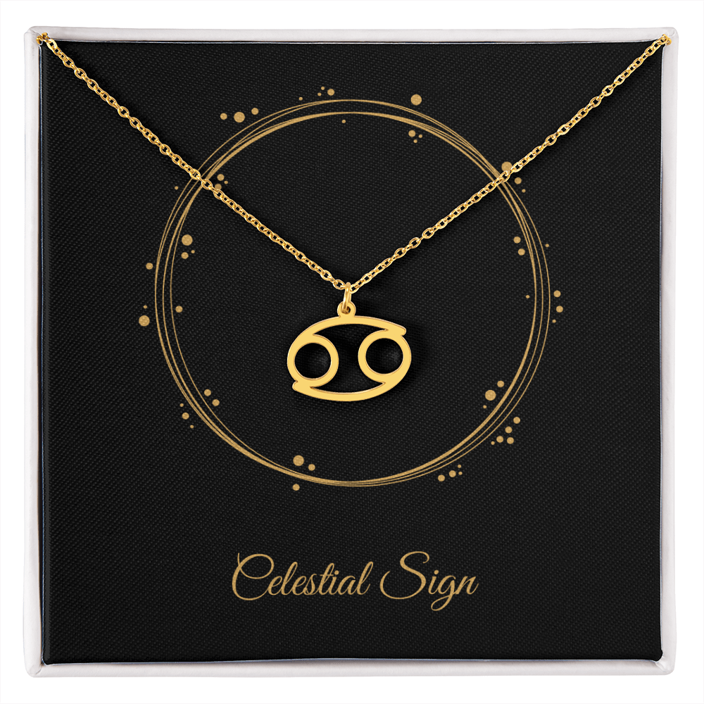Zodiac Pendant Necklace – Personalized Astrology Gift for Her - Bubble Gum Wink