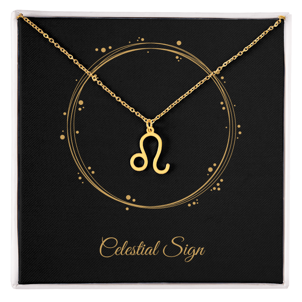 Zodiac Pendant Necklace – Personalized Astrology Gift for Her - Bubble Gum Wink