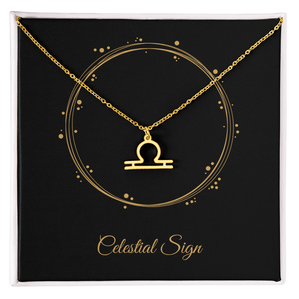 Zodiac Pendant Necklace – Personalized Astrology Gift for Her - Bubble Gum Wink