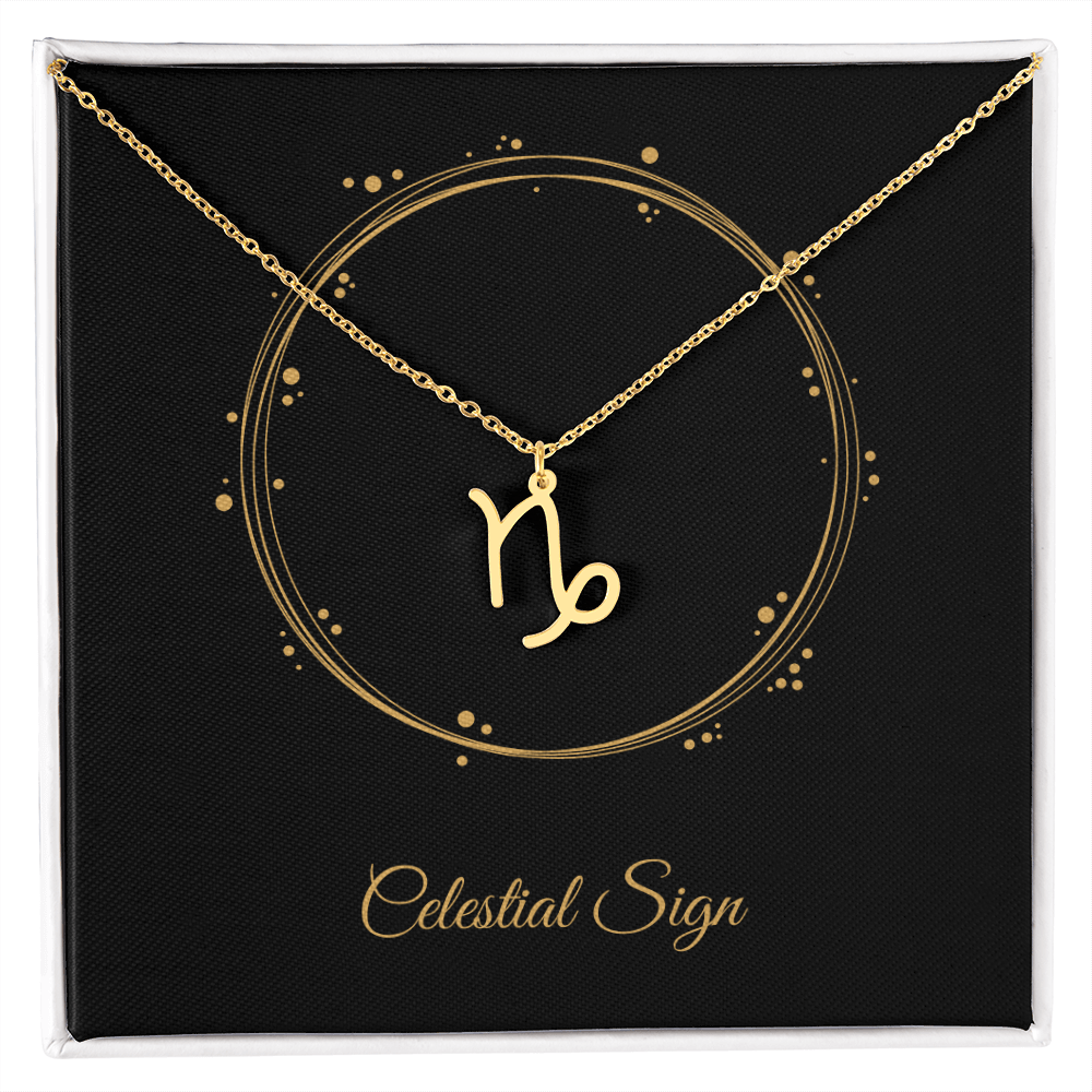 Zodiac Pendant Necklace – Personalized Astrology Gift for Her - Bubble Gum Wink